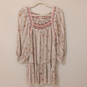 Deal! Free People Sheer Tunic Dress -S